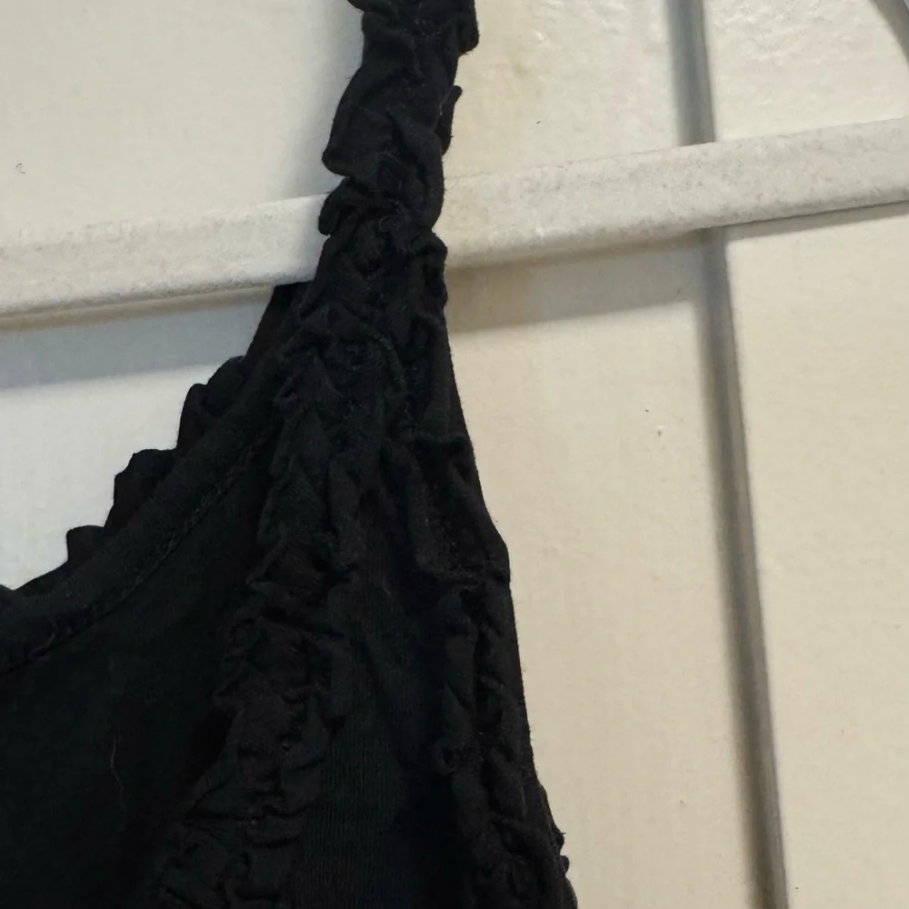 J.Crew Black Button-Front Sleeveless Tank